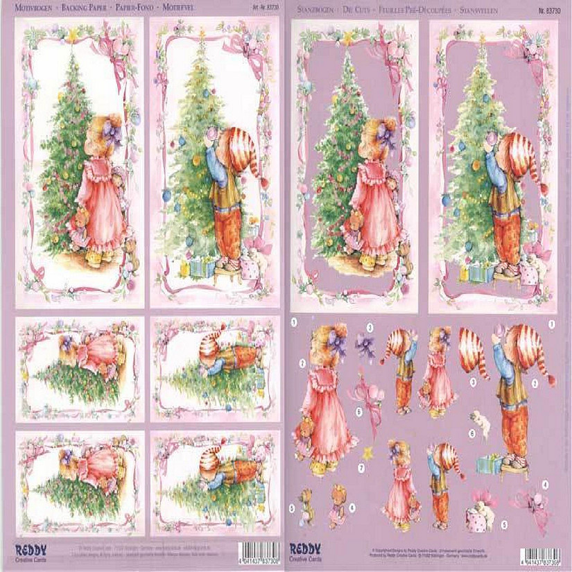 Reddy Creative Cards 3D Precut sheet Christmas tree decorating Image