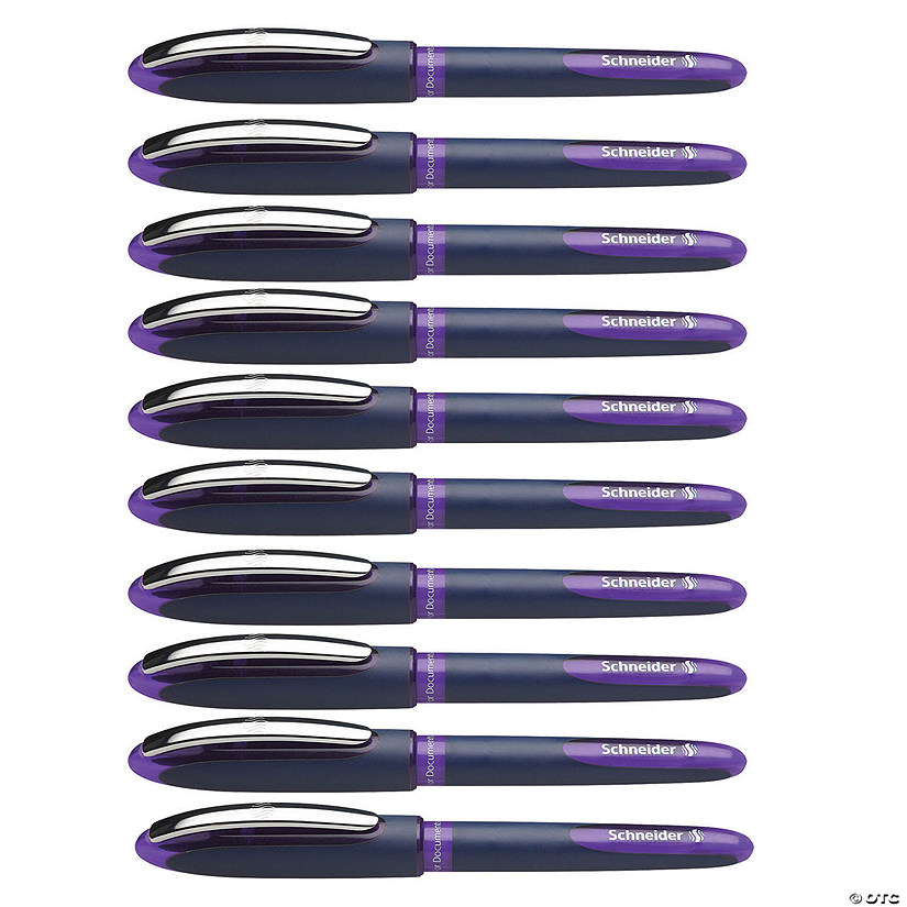 Rediform One Business Rollerball Pens, 0.6mm, Violet, Pack of 10 Image