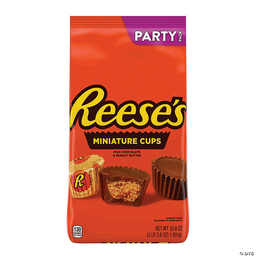 REESE'S Milk Chocolate Peanut Butter Cups Miniatures Candy - 35.6oz bag Image