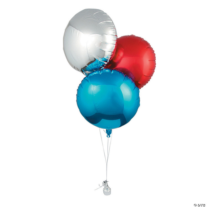 Refillable Mylar Balloons - 3 Pc. Image