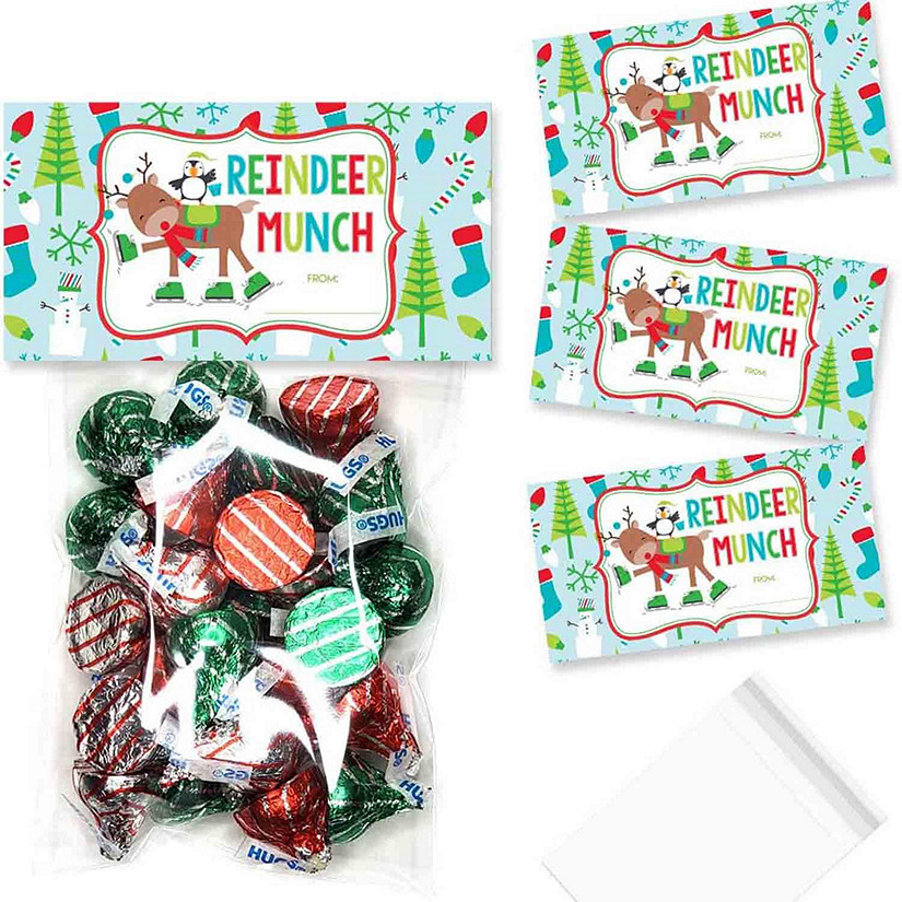 Reindeer Munch Bag Toppers 40pc. by AmandaCreation Image