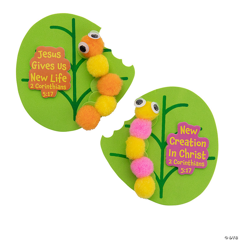 Religious Caterpillar Magnet Craft Kit - Makes 12 Image