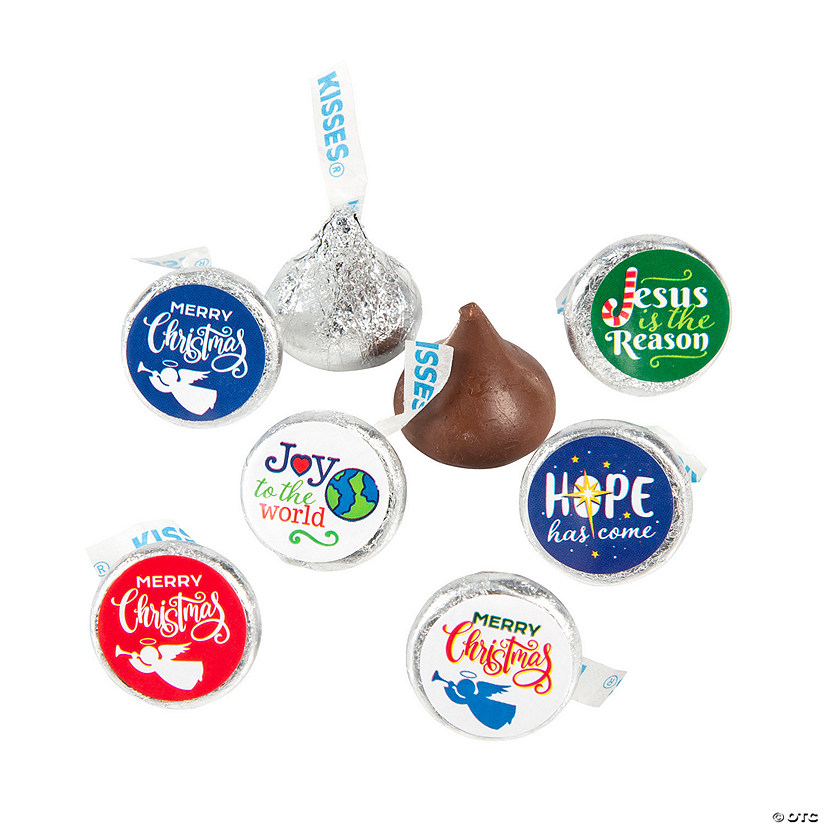 Religious Christmas Hershey&#8217;s<sup>&#174;</sup> Kisses<sup>&#174;</sup> Stickers - 60 Pc. Image