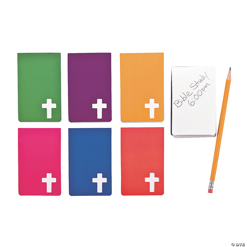 Religious Cross Cutout Notepads - 24 Pc. Image