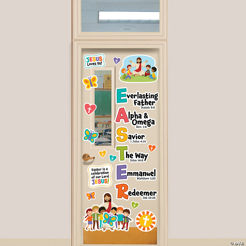 Religious Easter Names of God Door Decorating Kit - 19 Pc. Image