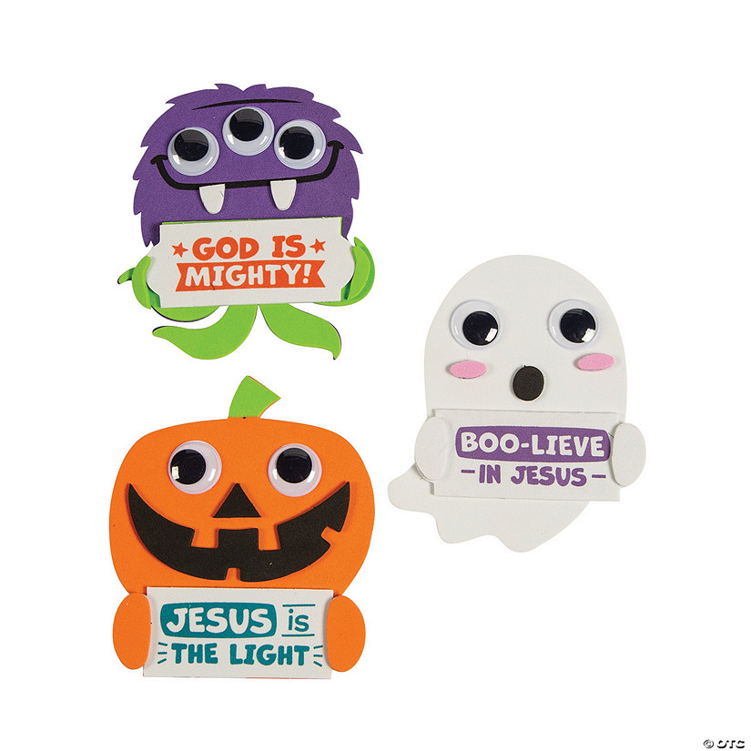 Religious Halloween Character Magnet Craft Kit - Makes 12 Image