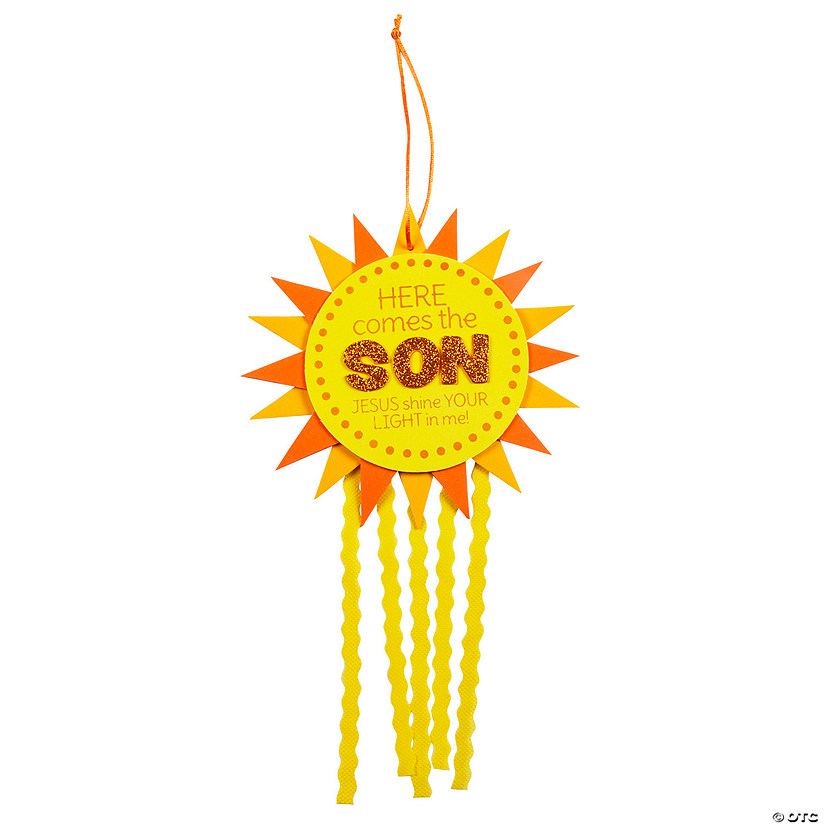 Religious Here Comes the Son Sign Craft Kit - Makes 12 Image