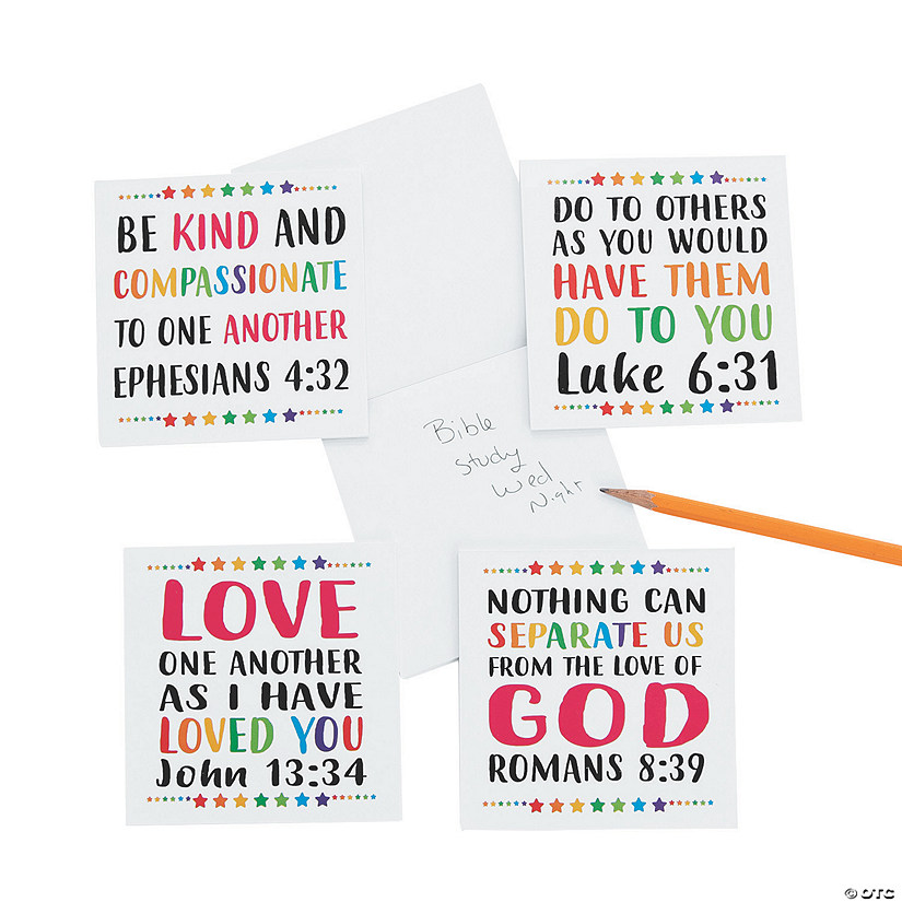 Religious Inspirational Message Notepads - 24 Pc. Image