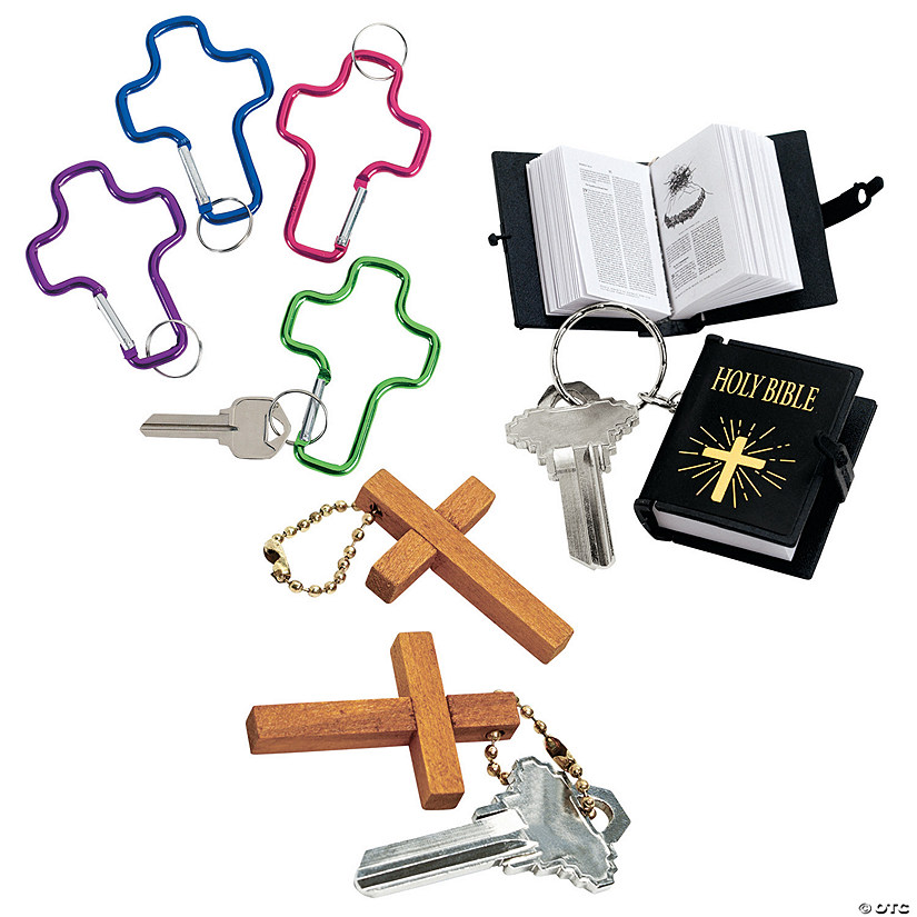 Religious Keychain Assortment Kit - 36 Pc. Image