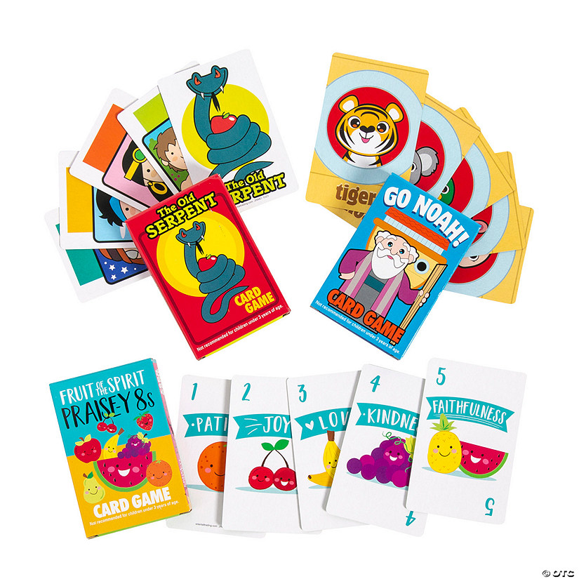 Religious Kids Card Games - 12 Pc. Image