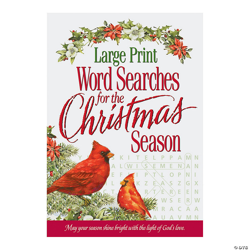 Religious Large Print Christmas Word Search Activity Book Image