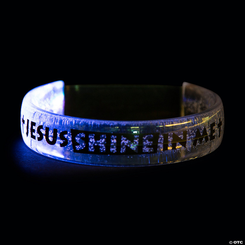 Religious Light-Up Bracelets - 12 Pc. Image