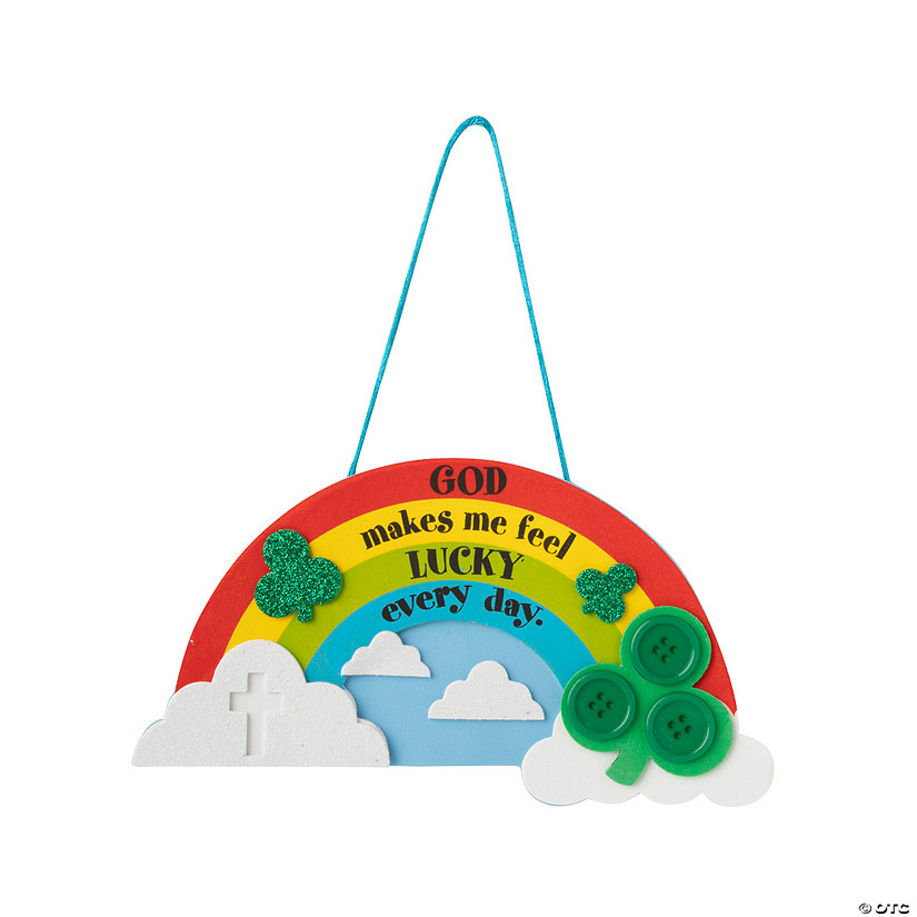 Religious Lucky Rainbow Sign Craft Kit - Makes 12 Image