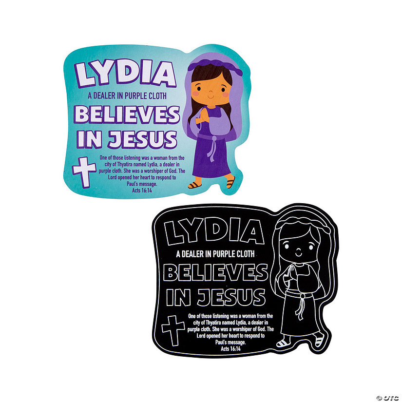 Religious Lydia Scratch &#8217;N Reveal Activities - 12 Pc. Image