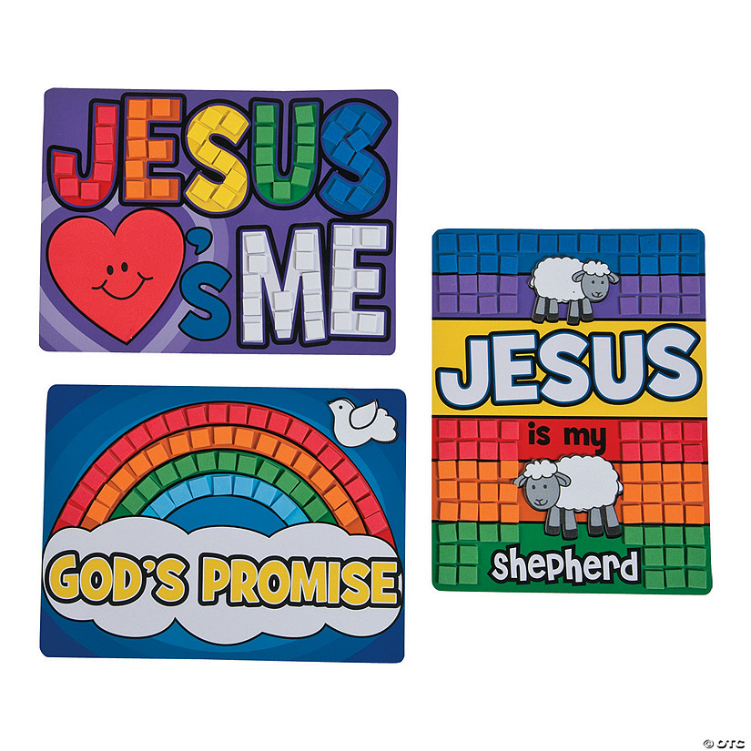 Religious Mosaic Craft Kit - Makes 12 Image