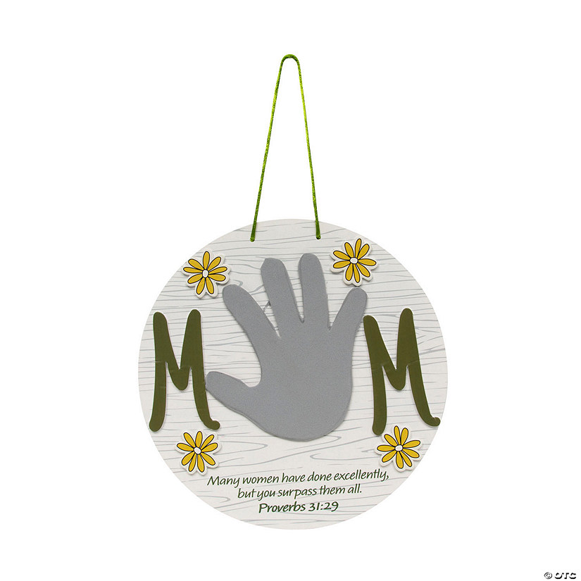 Religious Mother&#8217;s Day Handprint Sign Craft Kit - Makes 12 Image