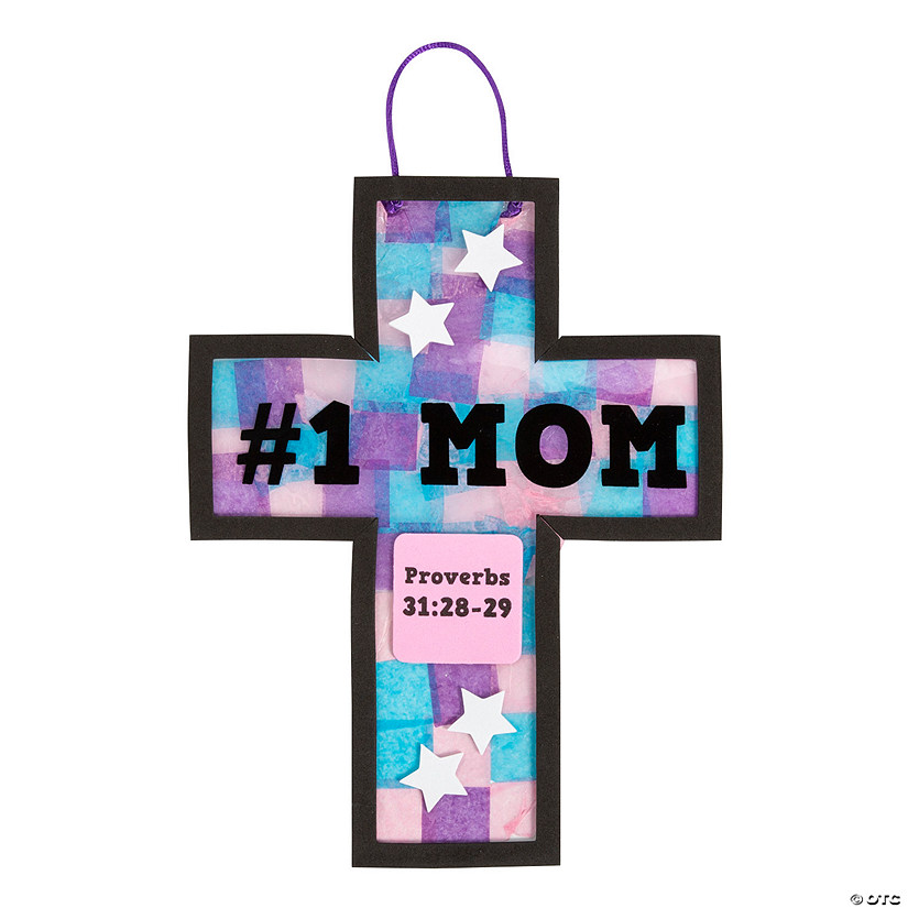 Religious Mother&#8217;s Day Tissue Paper Sign Craft Kit - Makes 12 Image