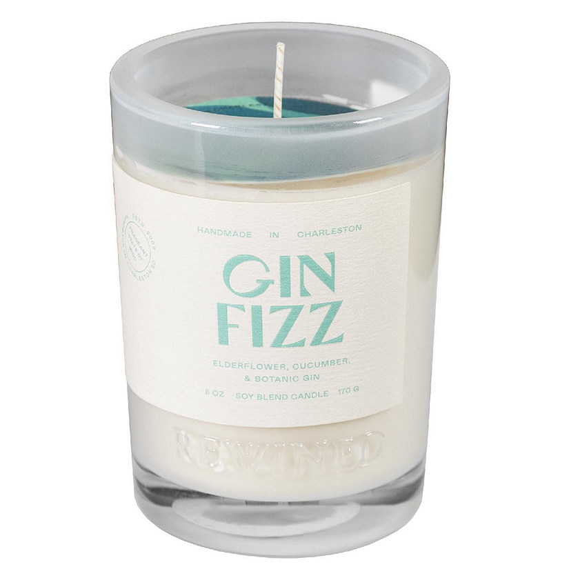 Rewined Cocktail Collection Handmade Gin Fizz Candle, 6oz Image