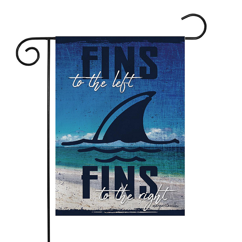 Rico Industries Margaritaville Fins 13" x 18" Double Sided Garden Flag Image