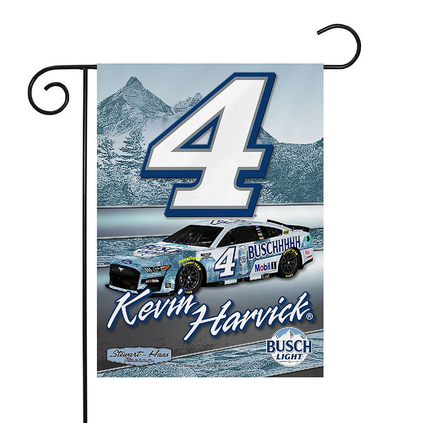 Rico Industries NASCAR Racing Kevin Harvick No. 4 13" x 18" Double Sided Garden Flag Image