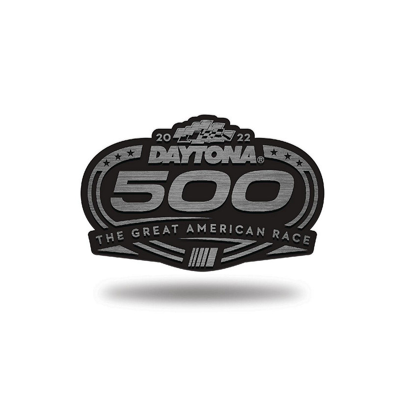 Rico Industries NASCAR Racing Logo 2022 Daytona 500 Antique Nickel Auto Emblem for Car/Truck/SUV Image