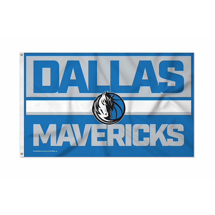 Rico Industries NBA Basketball Dallas Mavericks Bold 3' x 5' Banner Flag Single Sided - Indoor or Outdoor - Home D&#233;cor Image