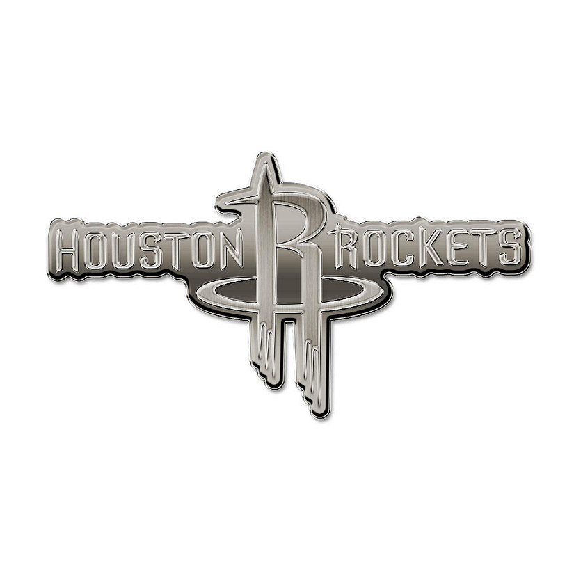 Rico Industries NBA Basketball Houston Rockets Standard Antique Nickel Auto Emblem for Car/Truck/SUV Image