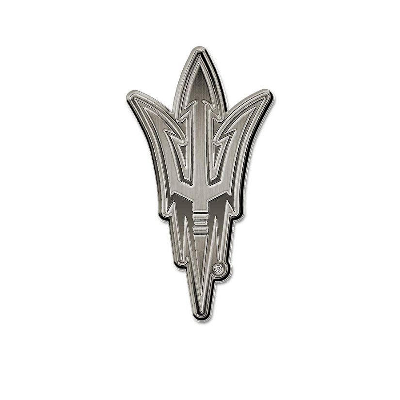 Rico Industries NCAA  Arizona State Sun Devils - ASU Standard Antique Nickel Auto Emblem for Car/Truck/SUV Image