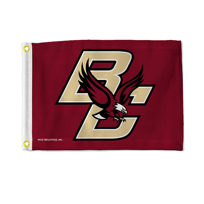 Rico Industries NCAA  Boston College Eagles Maroon Utility Flag - Double Sided - Great for Boat/Golf Cart/Home ect. Image