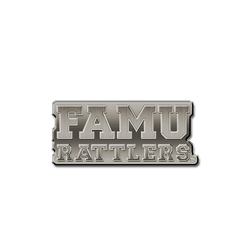 Rico Industries NCAA  Florida A&M Rattlers - FAMU FAMU Antique Nickel Auto Emblem for Car/Truck/SUV Image