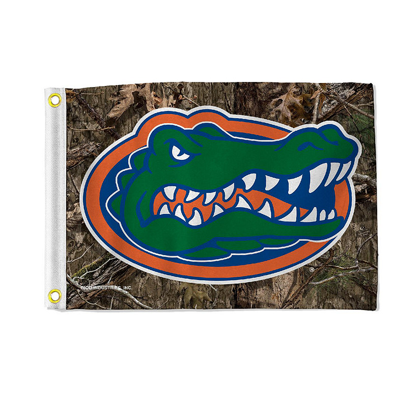 Rico Industries NCAA  Florida Gators Camo Utility Flag - Double Sided - Great for Boat/Golf Cart/Home ect. Image