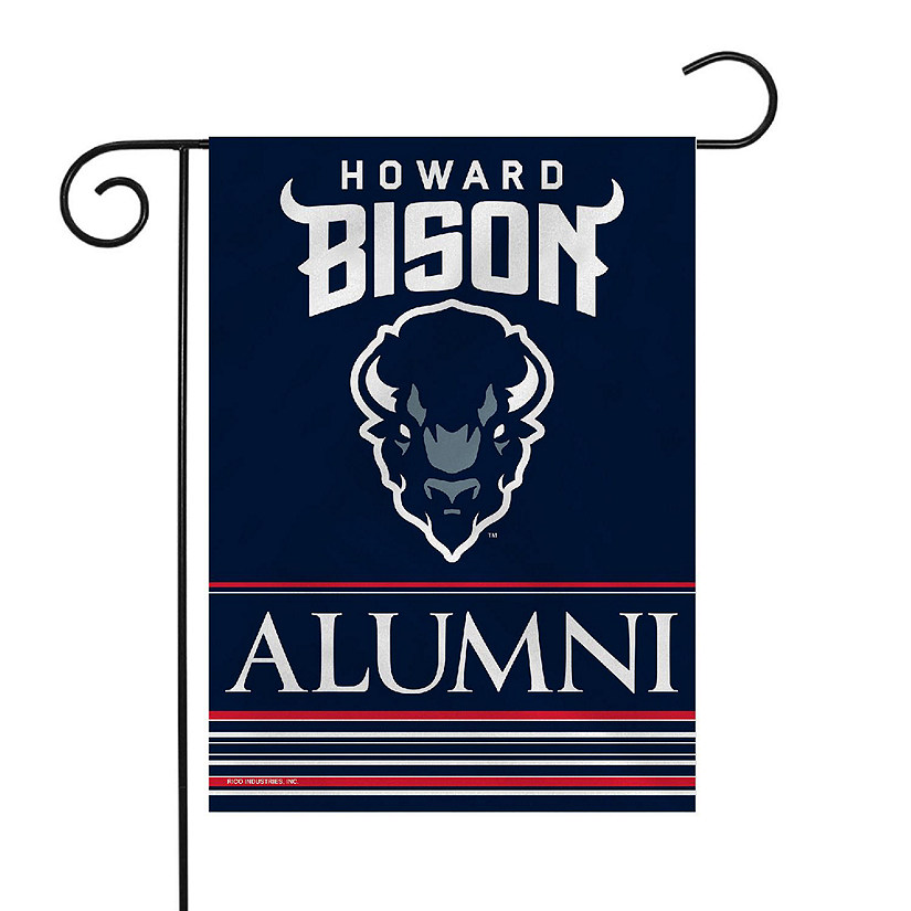 Rico Industries NCAA  Howard Bison Alumni 13" x 18" Double Sided Garden Flag Image