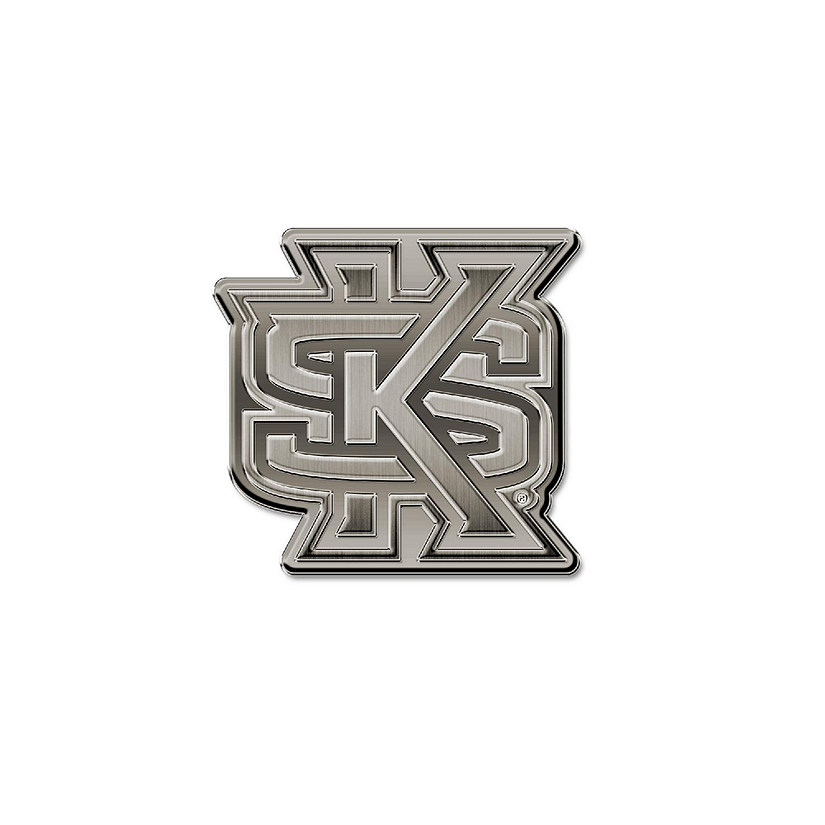 Rico Industries NCAA  Kennesaw State Owls Standard Antique Nickel Auto Emblem for Car/Truck/SUV Image