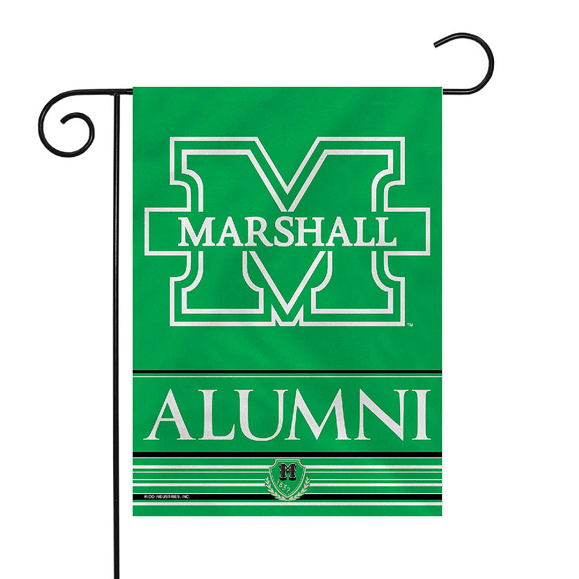 Rico Industries NCAA  Marshall Thundering Herd Alumni 13" x 18" Double Sided Garden Flag Image