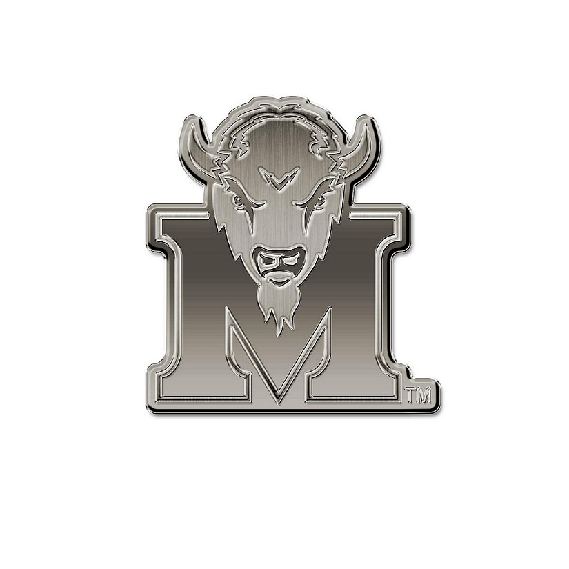 Rico Industries NCAA  Marshall Thundering Herd Standard Antique Nickel Auto Emblem for Car/Truck/SUV Image