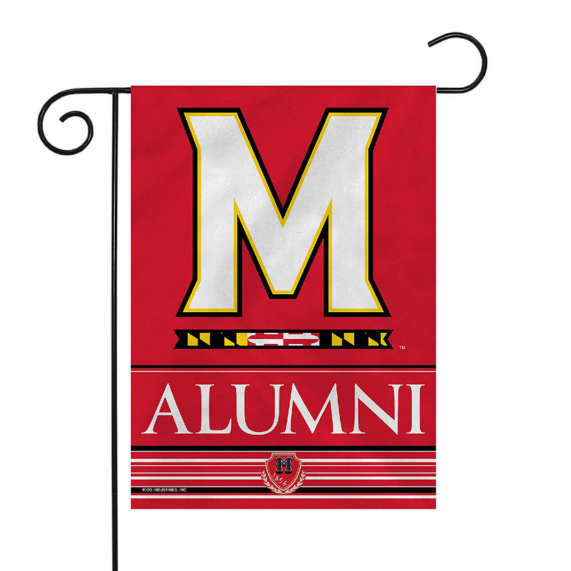 Rico Industries NCAA  Maryland Terrapins Alumni 13" x 18" Double Sided Garden Flag Image