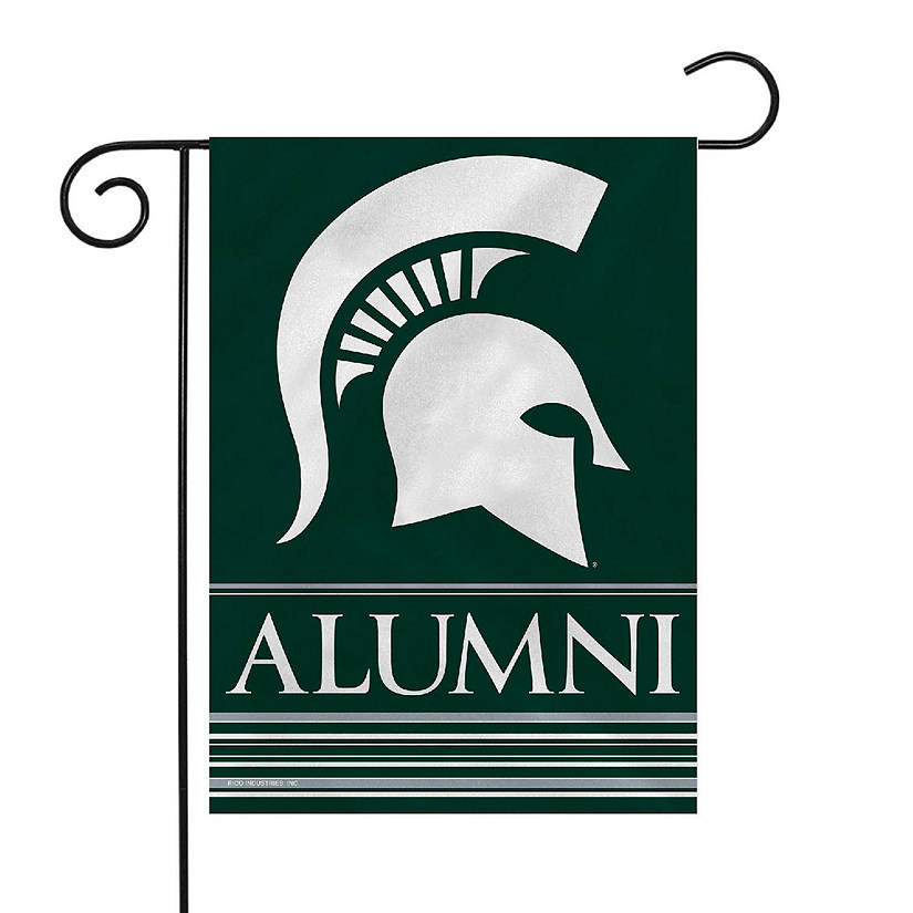 Rico Industries NCAA  Michigan State Spartans Alumni 13" x 18" Double Sided Garden Flag Image