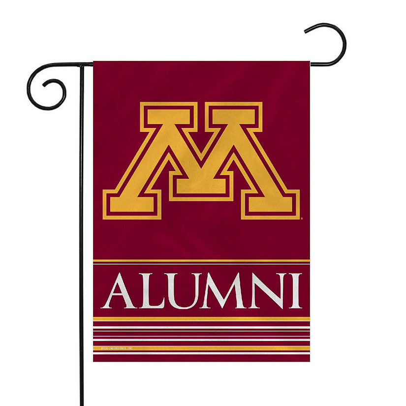 Rico Industries NCAA  Minnesota Golden Gophers Alumni 13" x 18" Double Sided Garden Flag Image