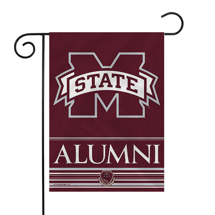 Rico Industries NCAA  Mississippi State Bulldogs Alumni 13" x 18" Double Sided Garden Flag Image