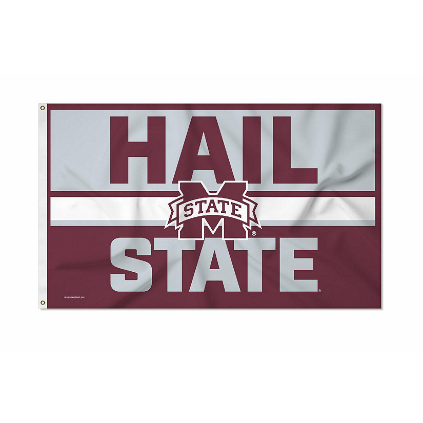 Rico Industries NCAA  Mississippi State Bulldogs Bold 3' x 5' Banner Flag Single Sided - Indoor or Outdoor - Home D&#233;cor Image