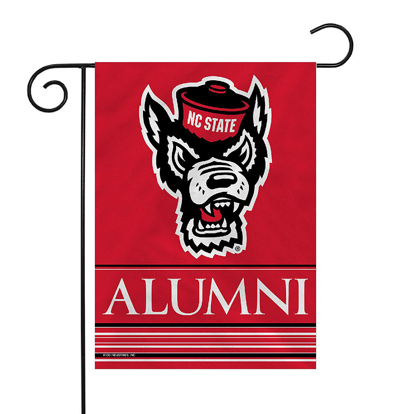 Rico Industries NCAA  North Carolina State Wolfpack Alumni 13" x 18" Double Sided Garden Flag Image