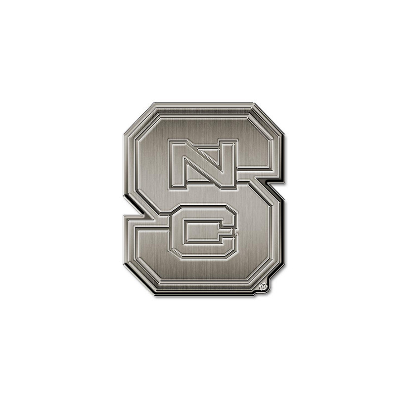 Rico Industries NCAA  North Carolina State Wolfpack NCS Standard Antique Nickel Auto Emblem for Car/Truck/SUV Image