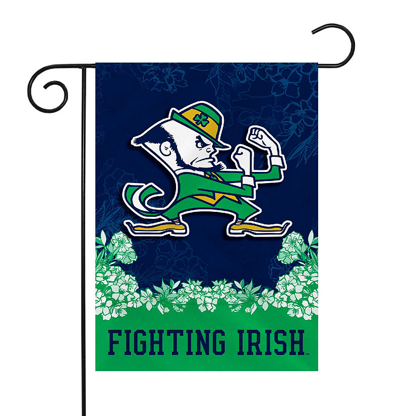 Rico Industries NCAA Notre Dame Fighting Irish - ND Primary 13" x 18" Double Sided Garden Flag Image