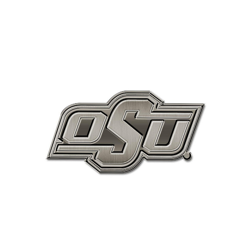 Rico Industries NCAA  Oklahoma State Cowboys OSU Antique Nickel Auto Emblem for Car/Truck/SUV Image