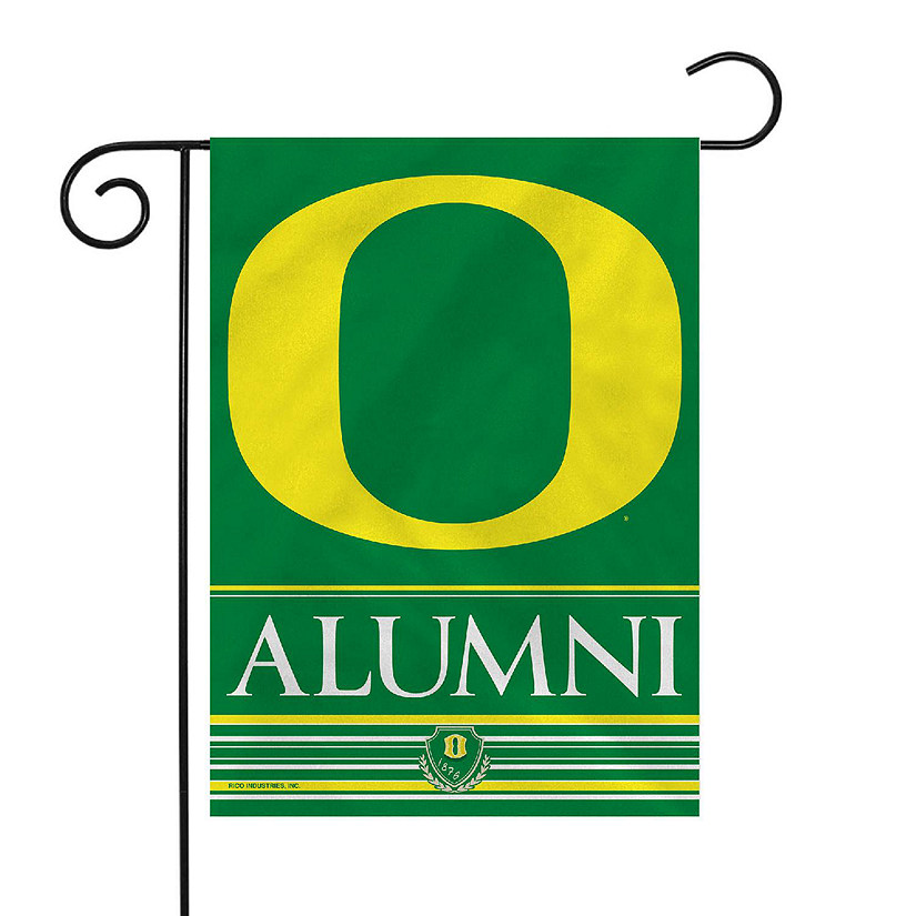 Rico Industries NCAA  Oregon Ducks Alumni 13" x 18" Double Sided Garden Flag Image