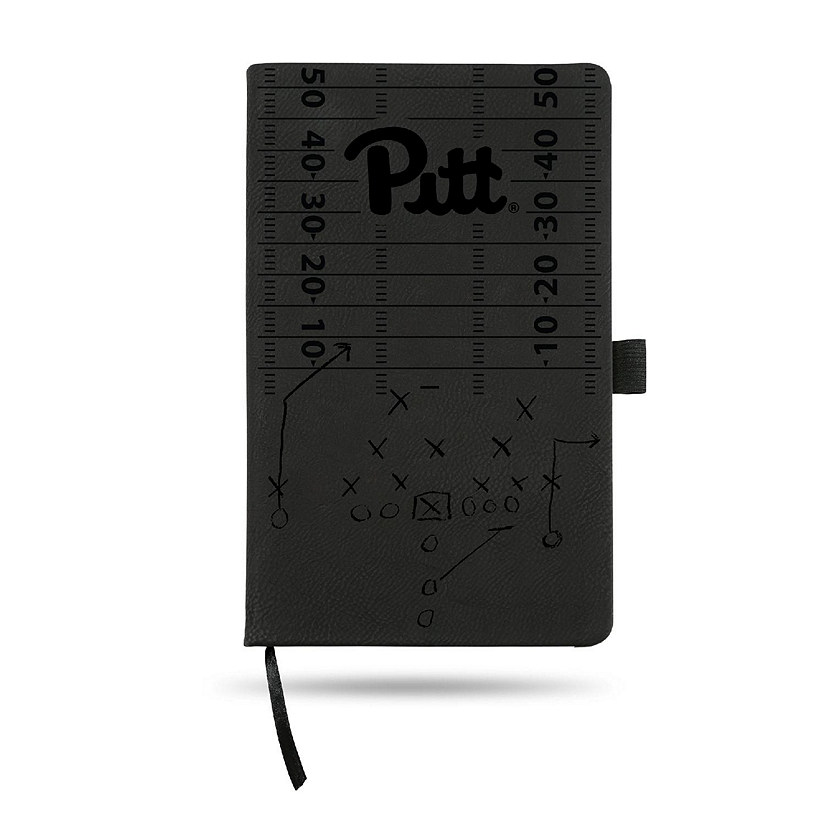Rico Industries NCAA  Pitt Panthers Black Journal/Notepad 8.25" x 5.25"- Office Accessory Image