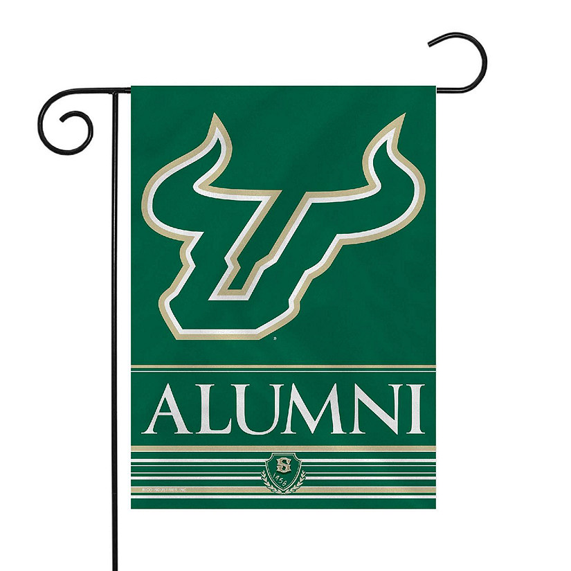 Rico Industries NCAA  South Florida Bulls - USF Alumni 13" x 18" Double Sided Garden Flag Image