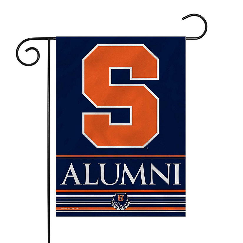 Rico Industries NCAA  Syracuse Orange Alumni 13" x 18" Double Sided Garden Flag Image