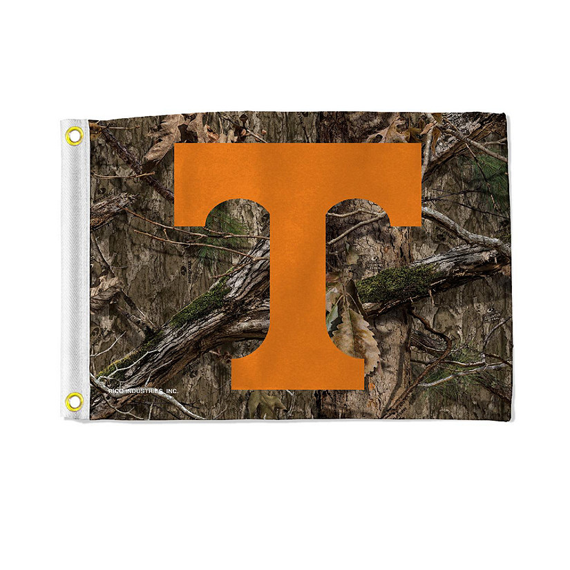 Rico Industries NCAA  Tennessee Volunteers Camo Utility Flag - Double Sided - Great for Boat/Golf Cart/Home ect. Image