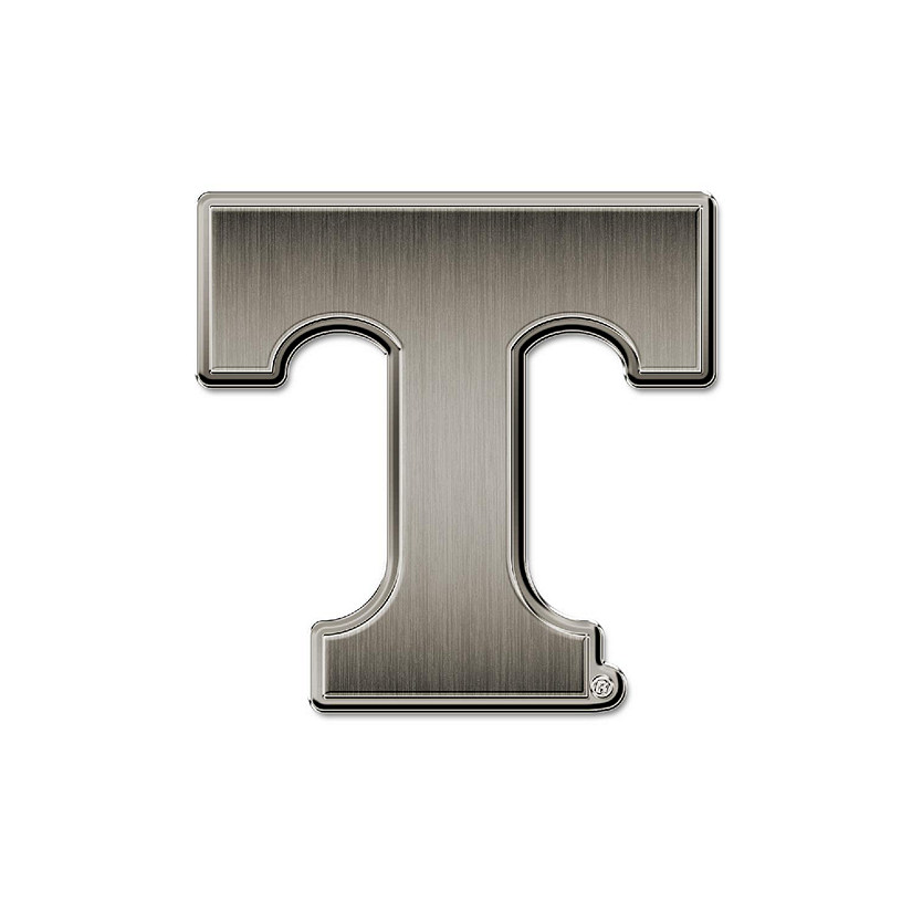 Rico Industries NCAA  Tennessee Volunteers T Antique Nickel Auto Emblem for Car/Truck/SUV Image